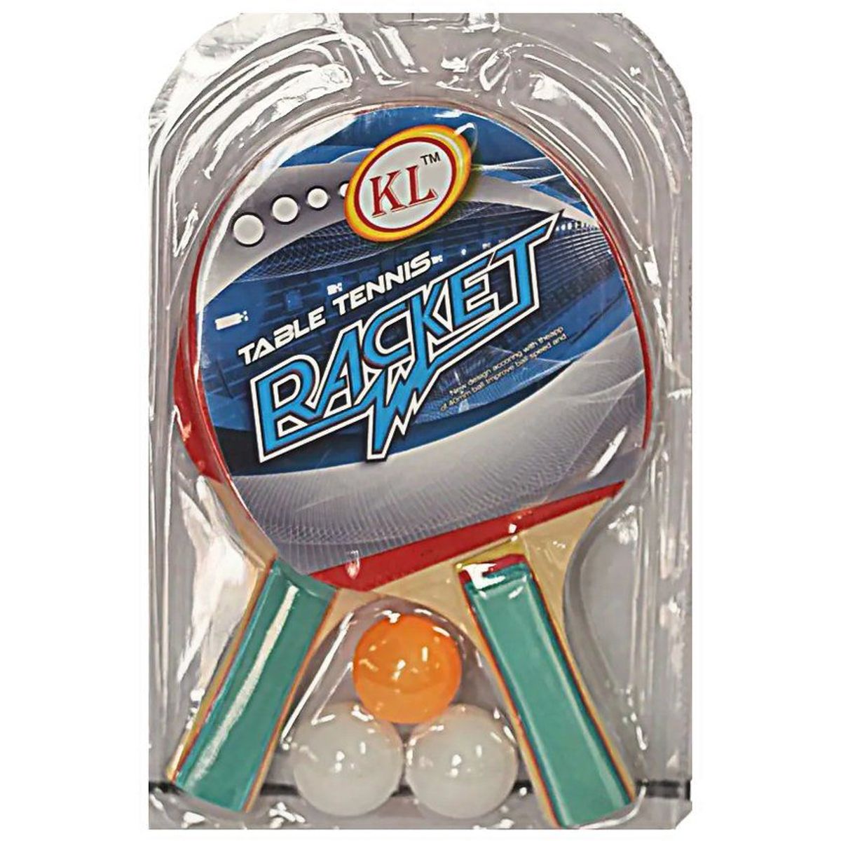 GENERICO - Set raquetas ping pong tenis de mesa rojo negra  pelotas