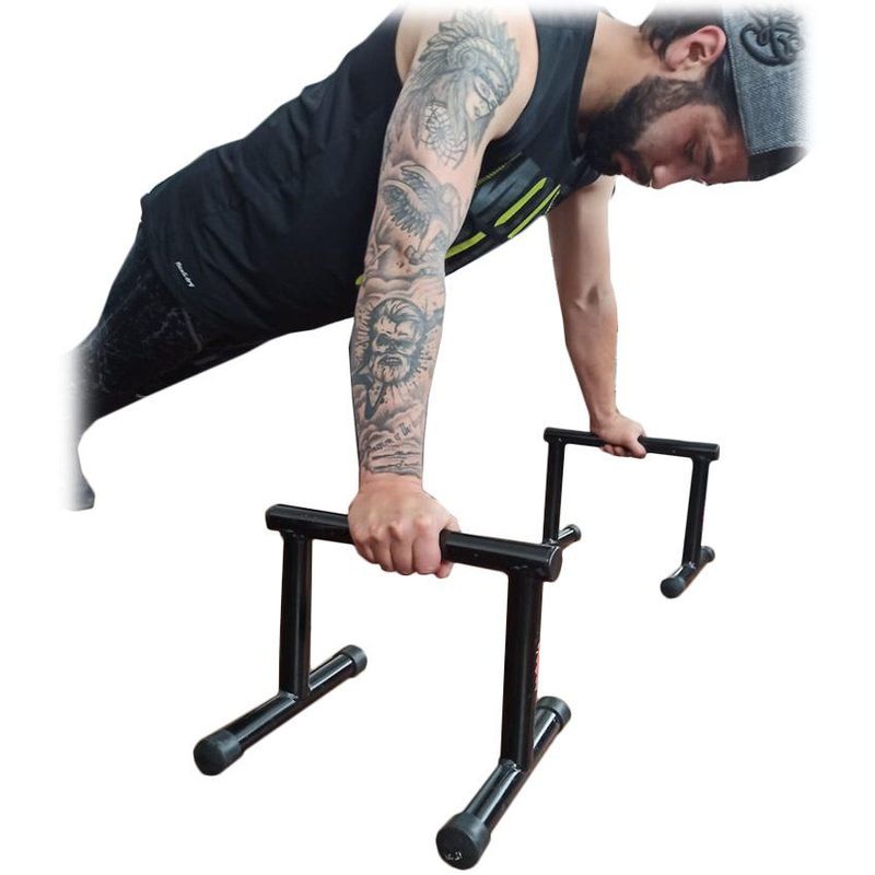 VITTORIA - Barras mini paralelas base redonda gym portátil flexiones