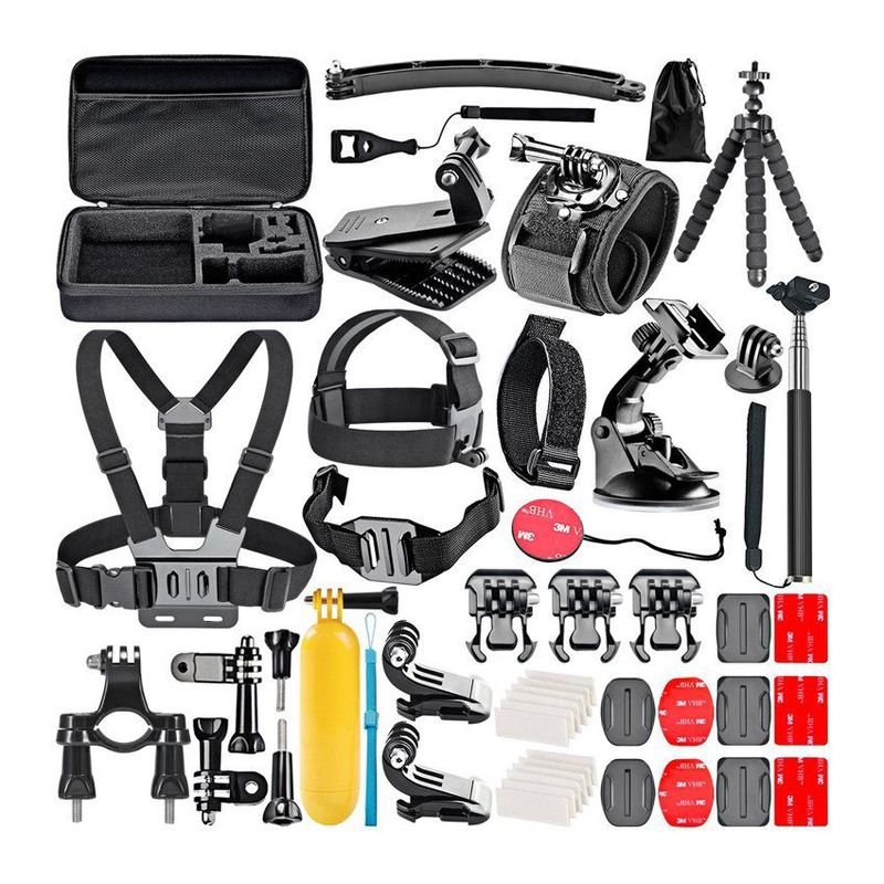 KIDSHOP - Kit 50 accesorios para cámara gopro hero 6 5 4 3 2 o sessio-