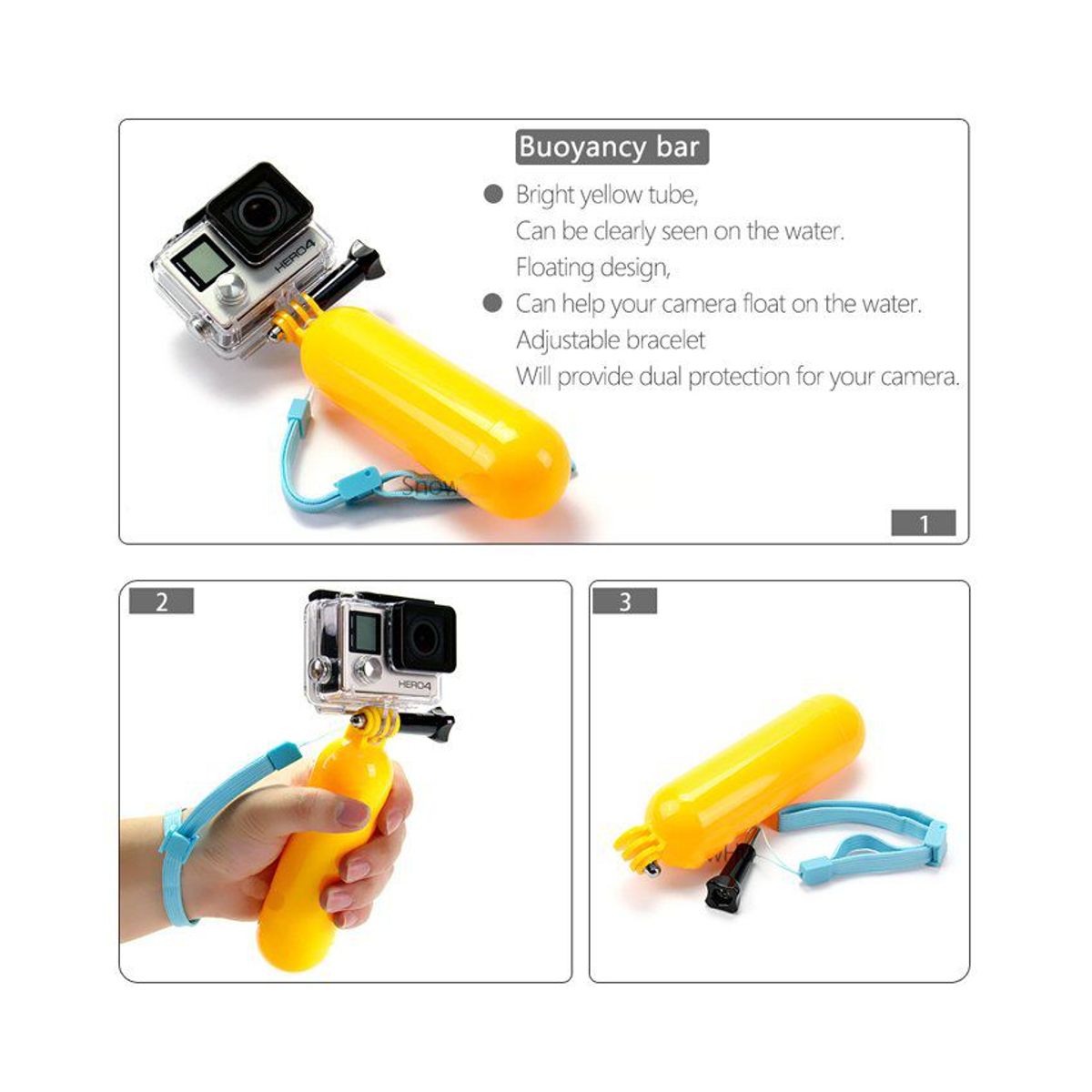 KIDSHOP - Kit 50 accesorios para cámara gopro hero 6 5 4 3 2 o sessio-