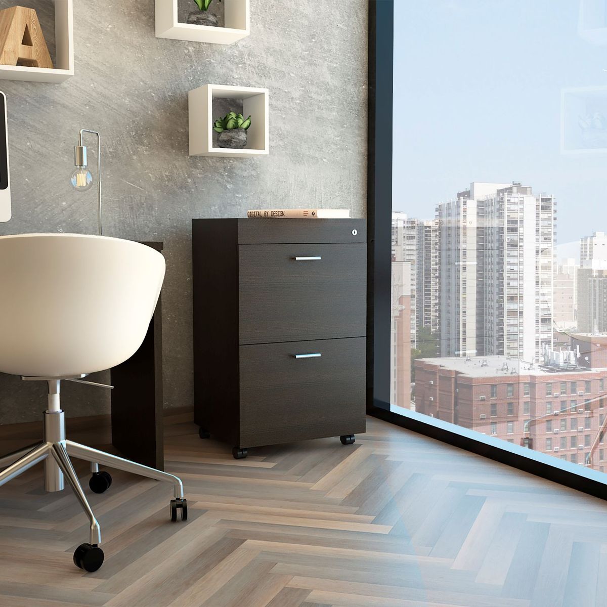 RTA DESIGN - Archivador 2 cajones duo  alw 1273 wengue