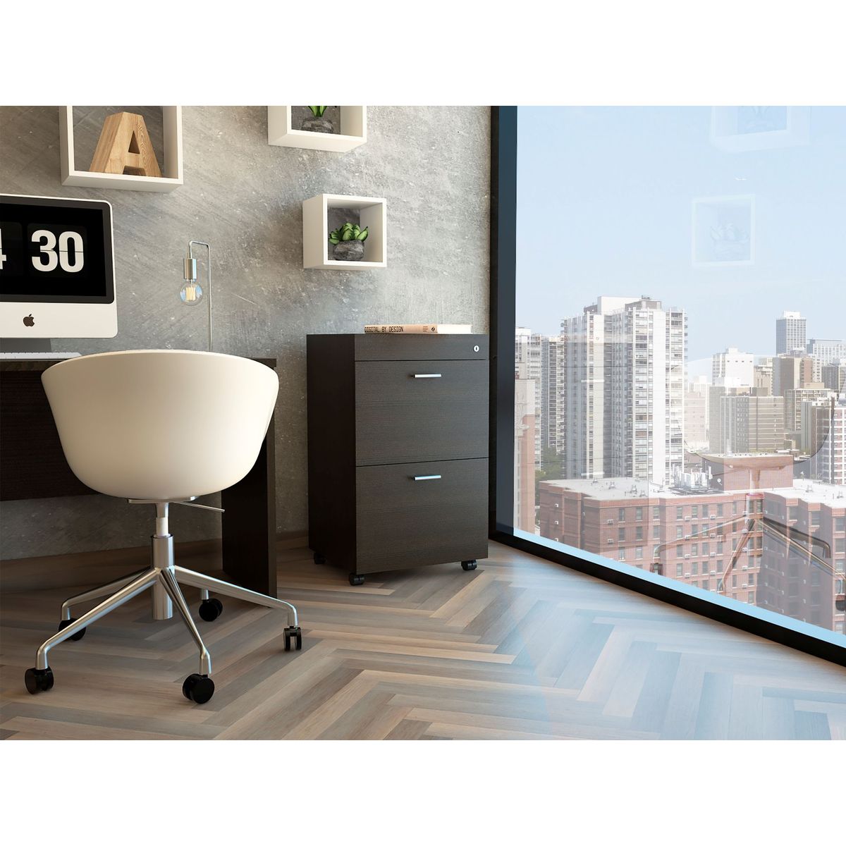 RTA DESIGN - Archivador 2 cajones duo  alw 1273 wengue