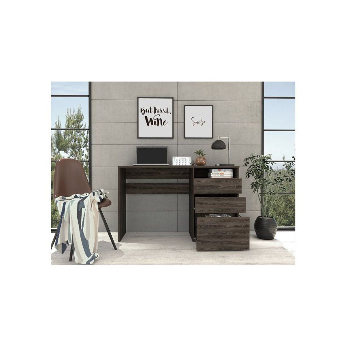 RTA DESIGN - Escritorio dublin  rta muebles  elc 4866 coñac - blanco_.