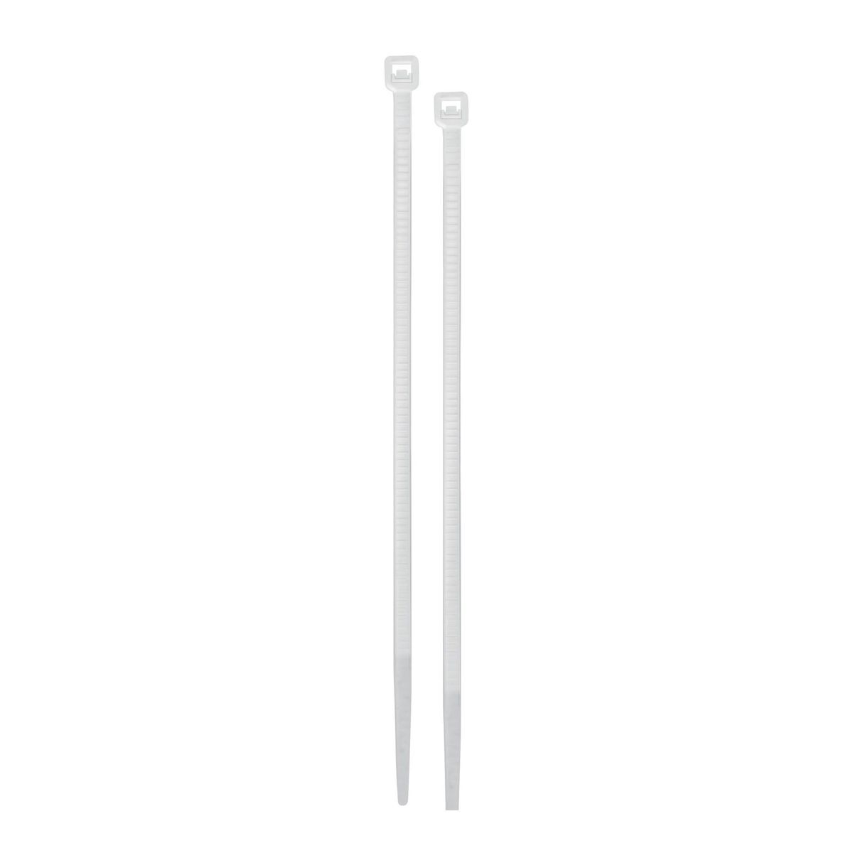 VOLTECK - 50 Amarres Plásticos De 20 Cm, Tensión 40 Lb, Color Blanco Volteck