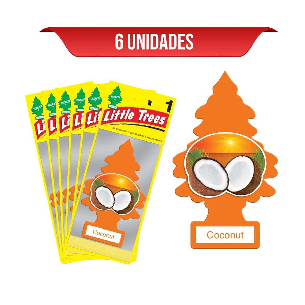 LITTLE TREES - Ambientador Little Trees Coco x6 Und