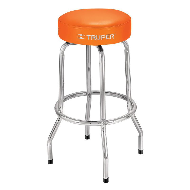 TRUPER - Butaco Silla Bar De 77 Cm X 35 Cm En Acero Cromado Truper