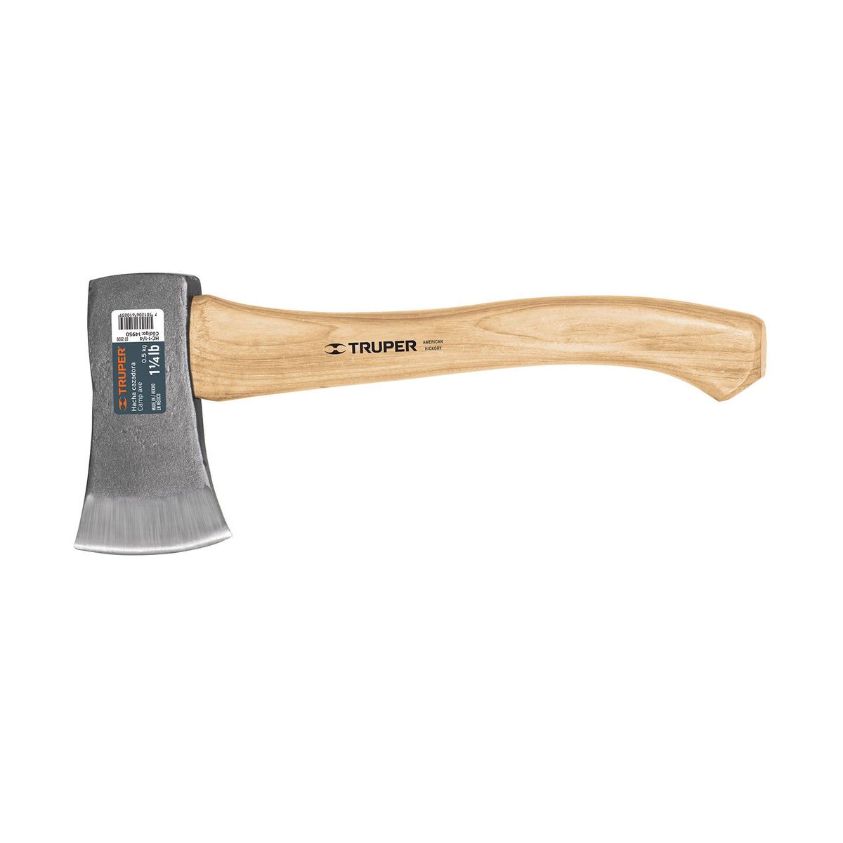 TRUPER - Hacha Cazadora 1.1/4 Lb Mango De 35 Cm, Uso Profesional Truper