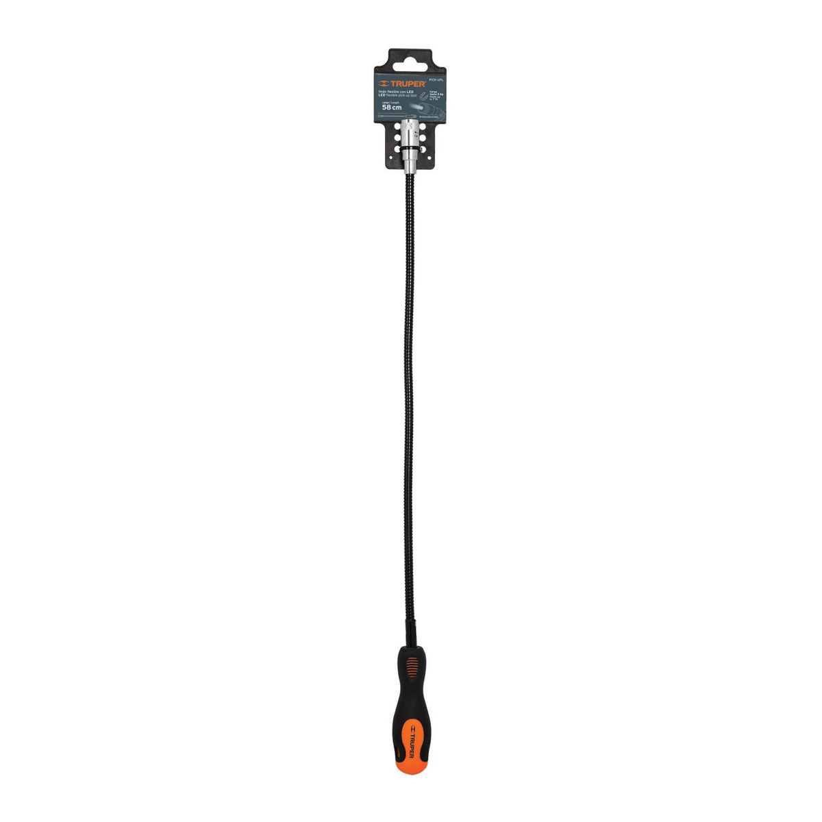 TRUPER - Imán Flexible De Acero 11 Cm Hasta 58 Cm, Levanta 3 Kg Truper