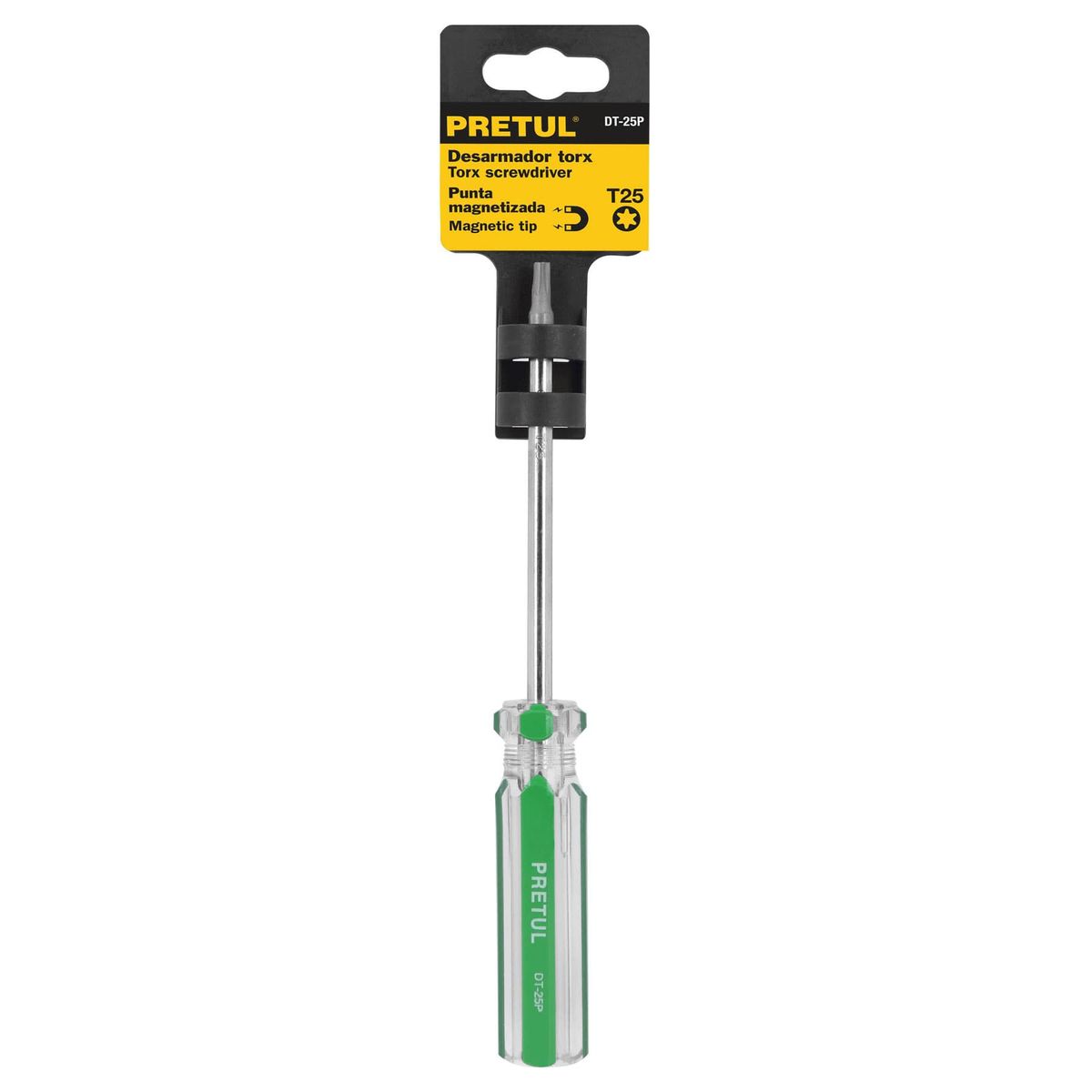 PRETUL - Destornillador Torx Magnético, Mango De Pvc T-25 Pretul