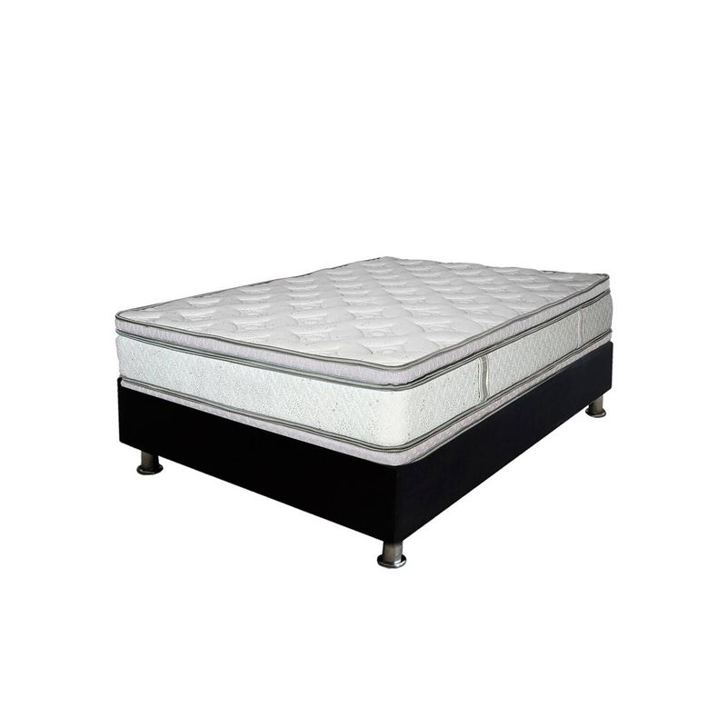 PLUMA HOME - Colchón ANTIESTRES  QUEEN 160X190  Gratis Basecama