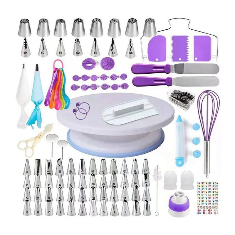 KIDSHOP - Kit pasteleria juego decoracion tortas ponques 137 piezas