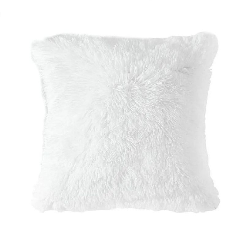 BANZAY - Funda Para Cojin Peludo Blanco