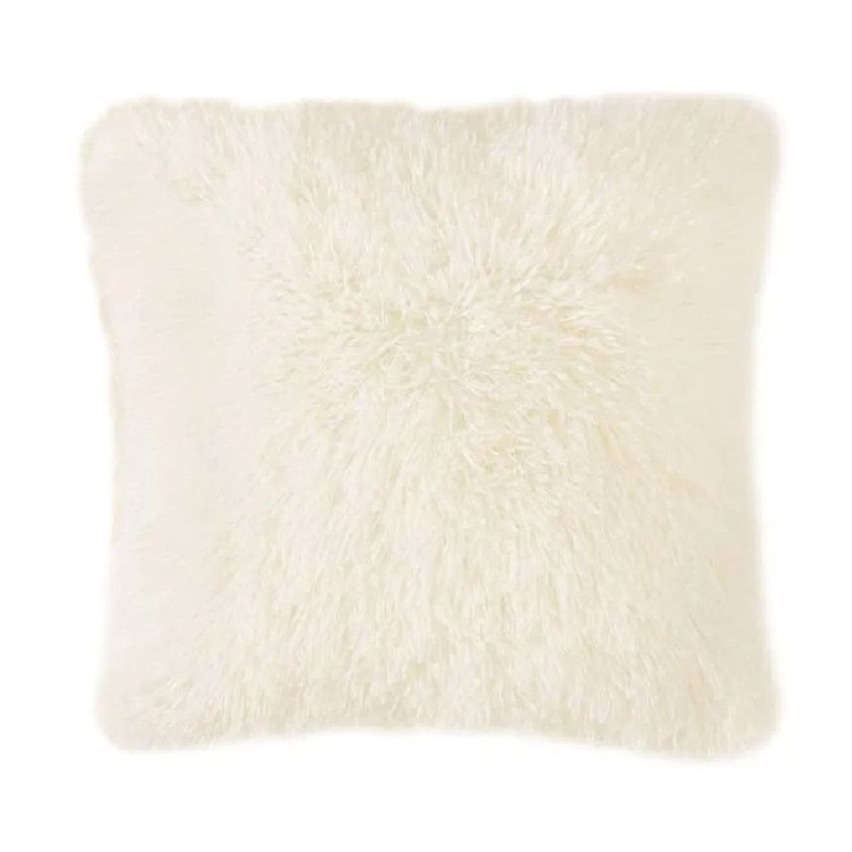 BANZAY - Funda Para Cojin Peludo Marfil
