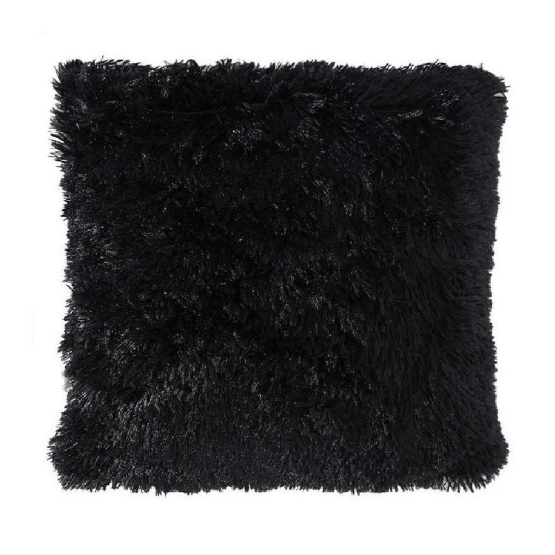 BANZAY - Funda Para Cojin Peludo Negro