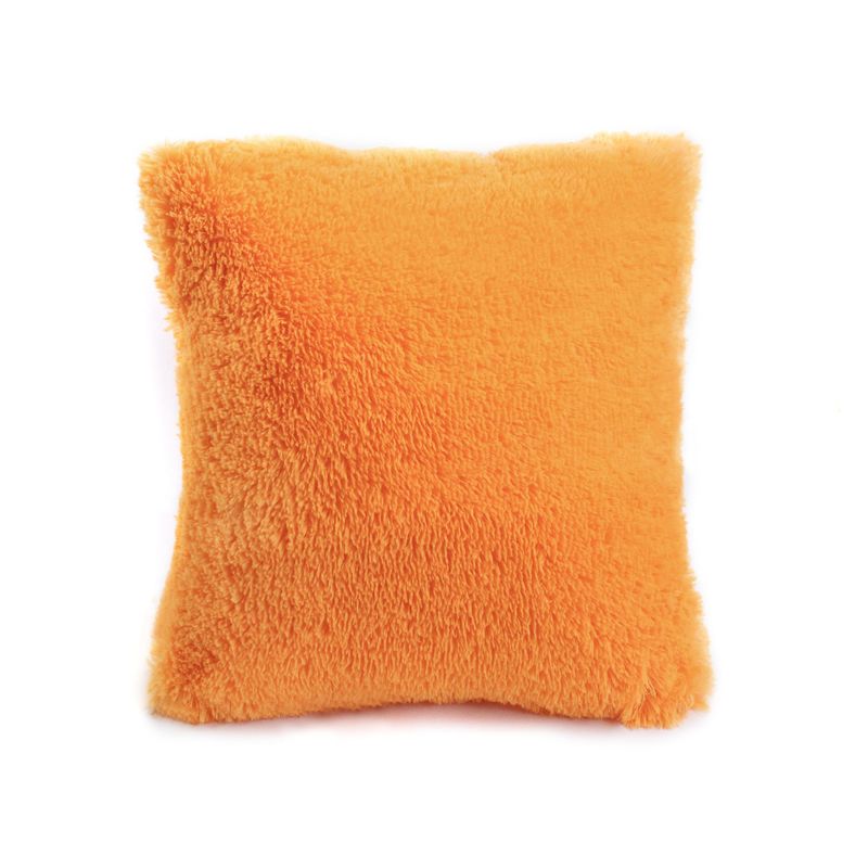 BANZAY - Funda Para Cojin Peludo Naranja
