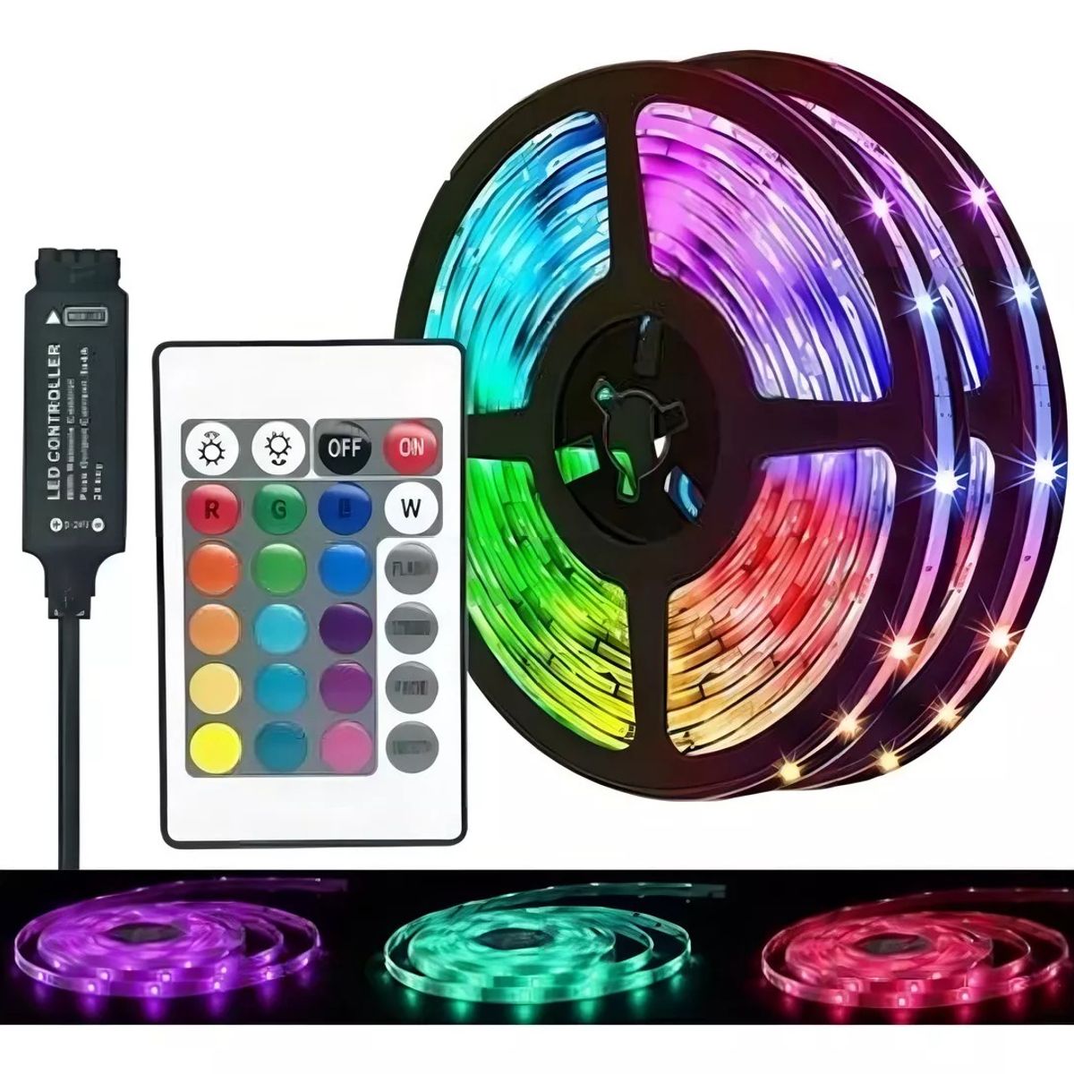 KIDSHOP - Cinta Led Multicolor Con Adaptador y Control 17282-1