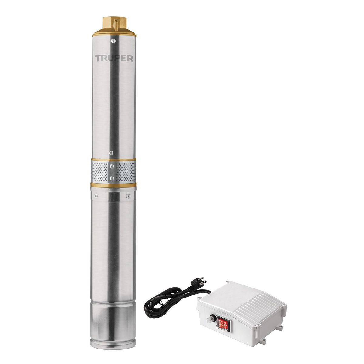 TRUPER - Bomba Sumergible Bala 3/4 Hp Acero Inoxidable, Agua Limpia Truper