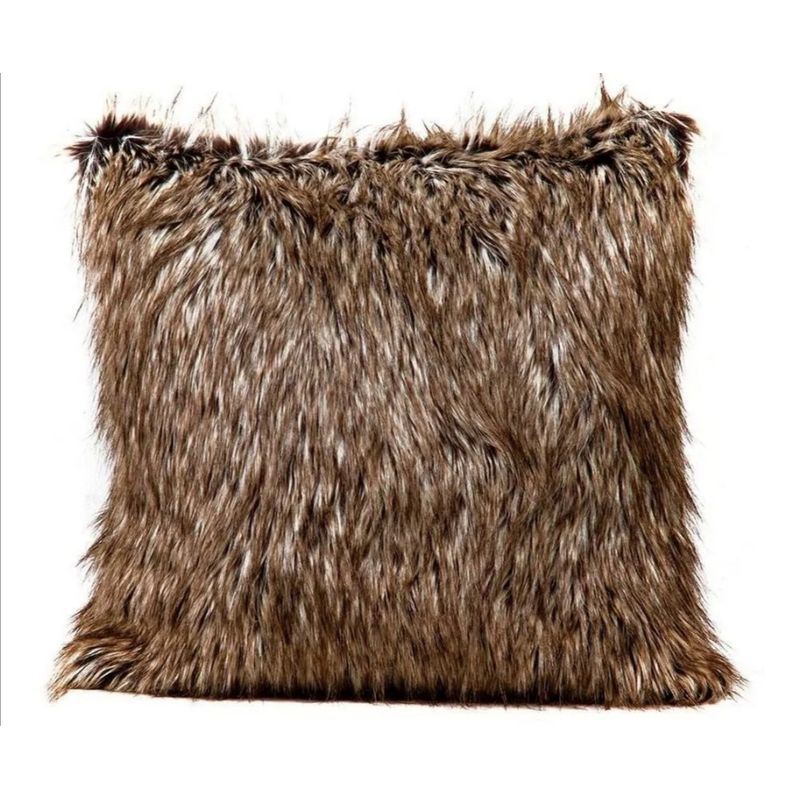 BANZAY - Funda Para Cojin Peluche Largo Taupe