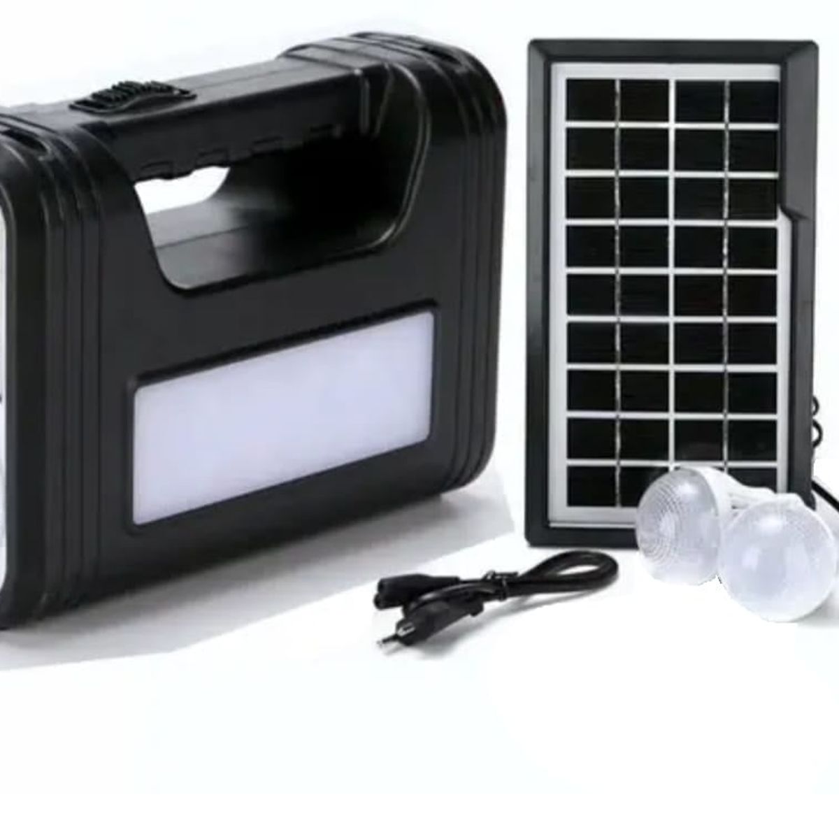 KIDSHOP - Kit Panel Solar Lámpara 3 Bombillos GD-8019