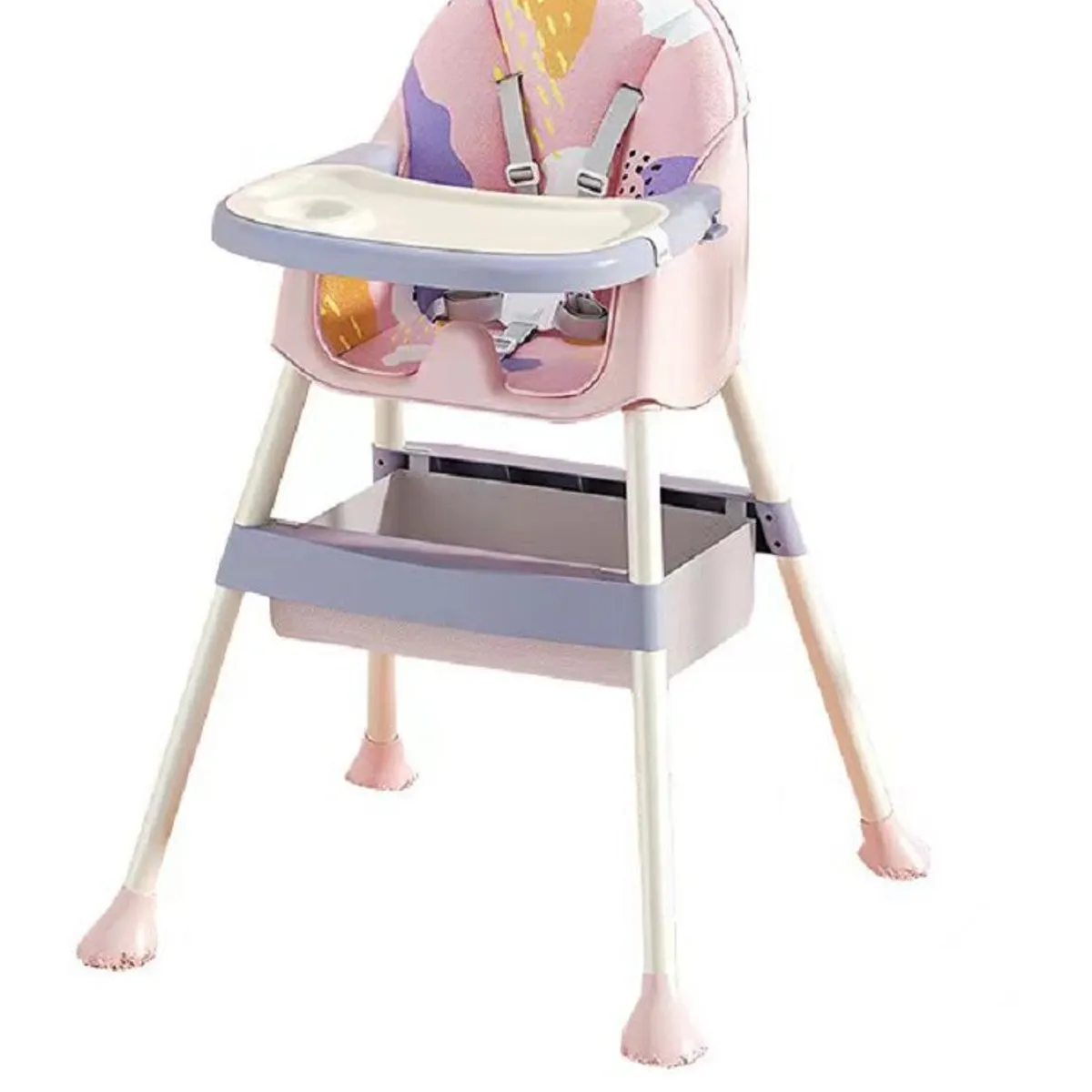 KIDSHOP - Silla Comedor Bebe 2 En 1 D-D Rosa planeta
