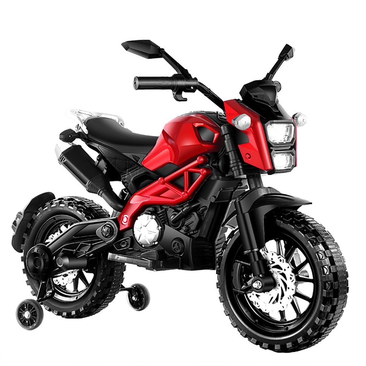 KIDSHOP - Moto Carro Recargables Electricos Montables Niños 3-8 Años Rojo 651200