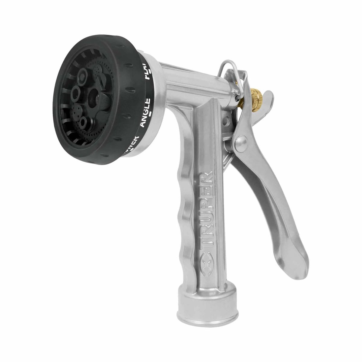 TRUPER - Pistola Metálica Para Manguera De Jardinería 8 Funciones Truper