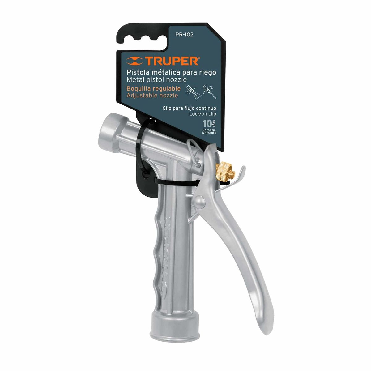 TRUPER - Pistola Metálica De 2 Funciones Para Manguera De Jardinería Truper