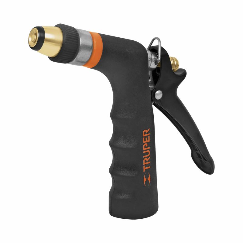 TRUPER - Pistola Metálica Para Manguera 2 Funciones, Chorro Regulable Truper