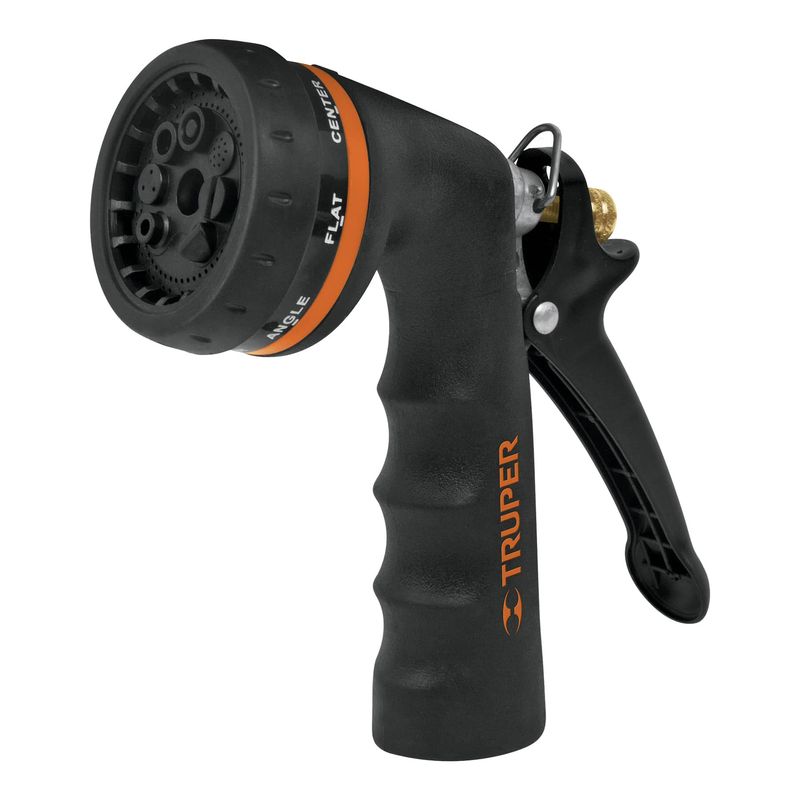 TRUPER - Pistola Metálica De Jardinería Profesional 8 Funciones Truper