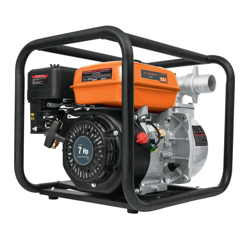 TRUPER - Motobomba A Gasolina 7 Hp, 500 L/min De 2", Autocebante Truper