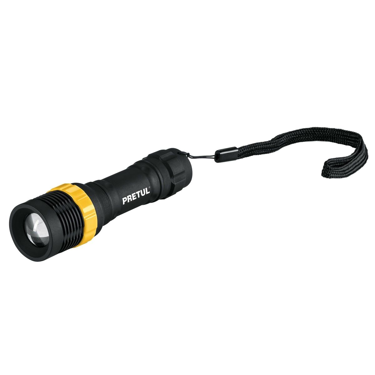 PRETUL - Linterna De Pila 80 Metros, 40 Lúmenes, Luz Ajustable Pretul