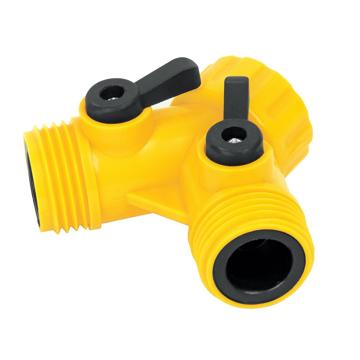 PRETUL - Conector Tipo Y Para Llave De Agua, Plástico Con Válvulas Pretul