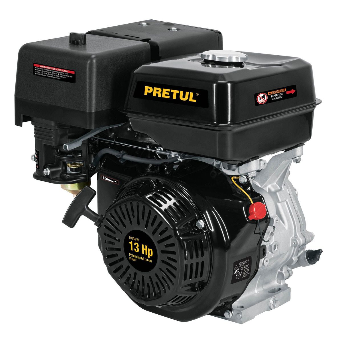 PRETUL - Motor A Gasolina 13 Hp, 389 Cc, Torque 25 Nm, 3600 Rpm Pretul