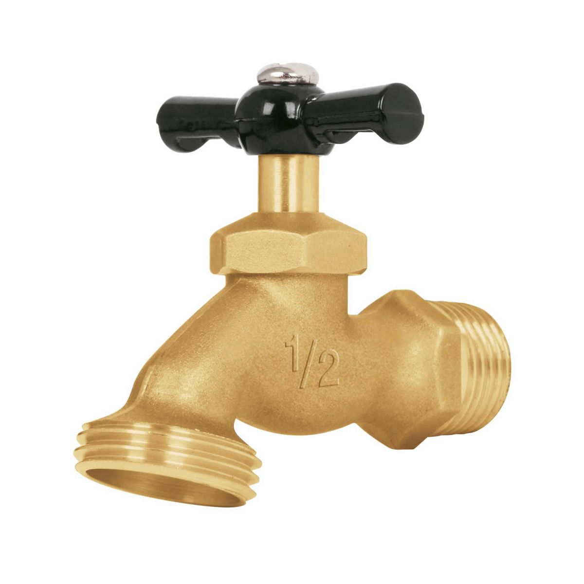 PRETUL - Llave De Agua De 1/2" Con Rosca Para Jardín, Latón, 100 Gr Pretul