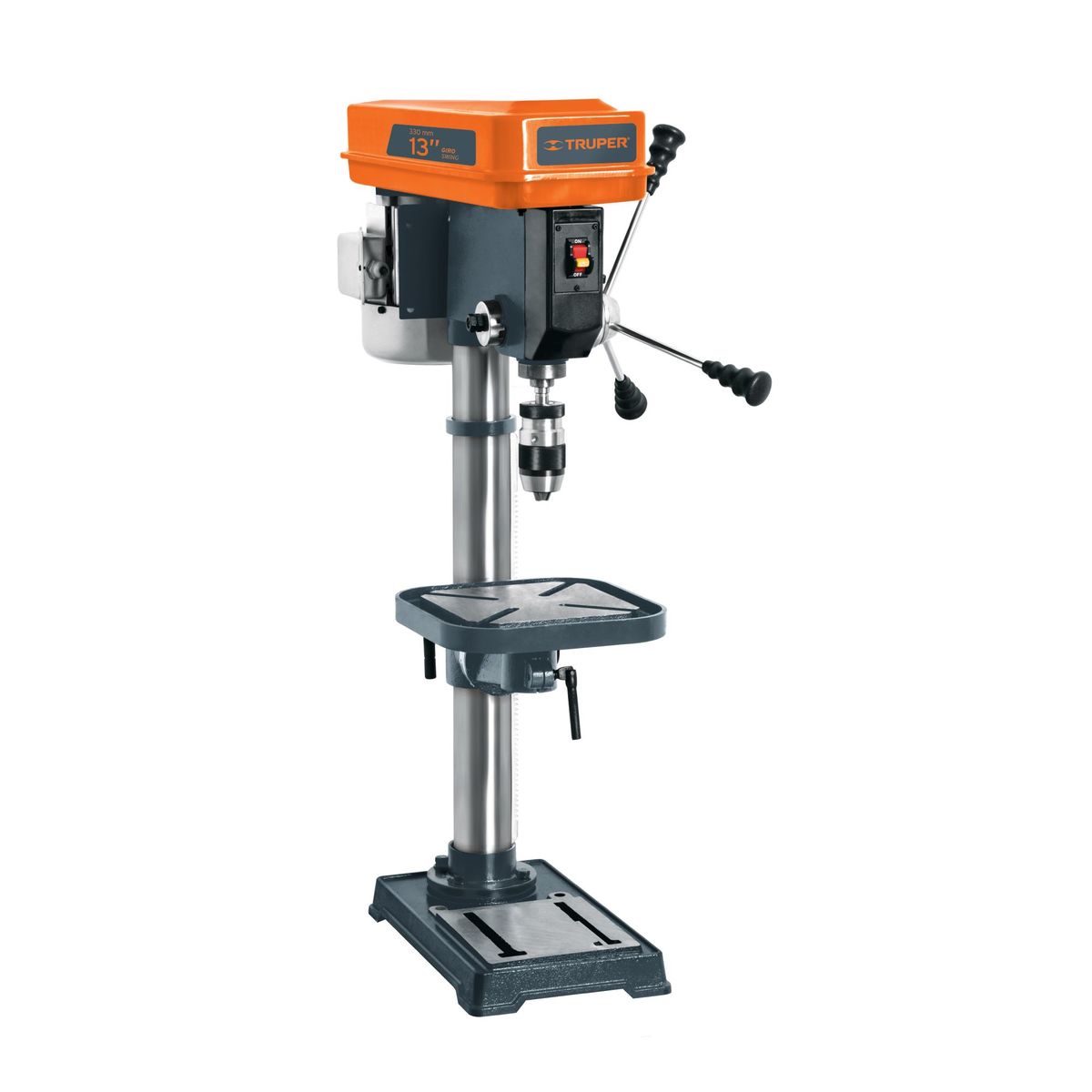 TRUPER - Taladro De Árbol De 13", 560 W Con Accesorios Incluidos Truper
