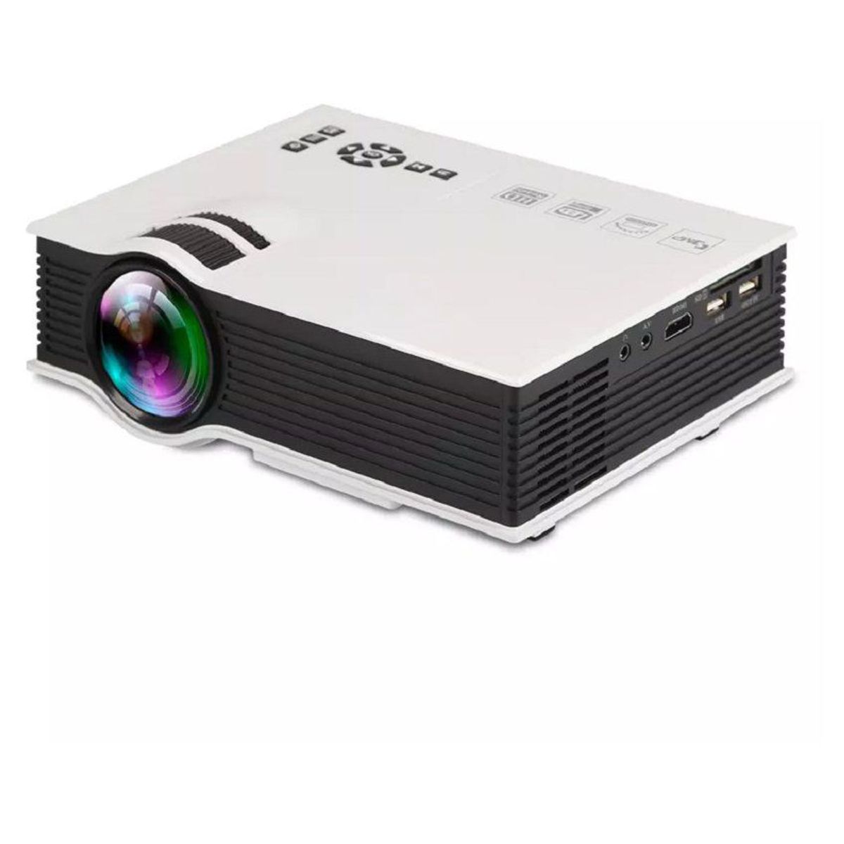 KIDSHOP - Mini proyector led uc46 1200 lumens wifi 3d unic full hd w01