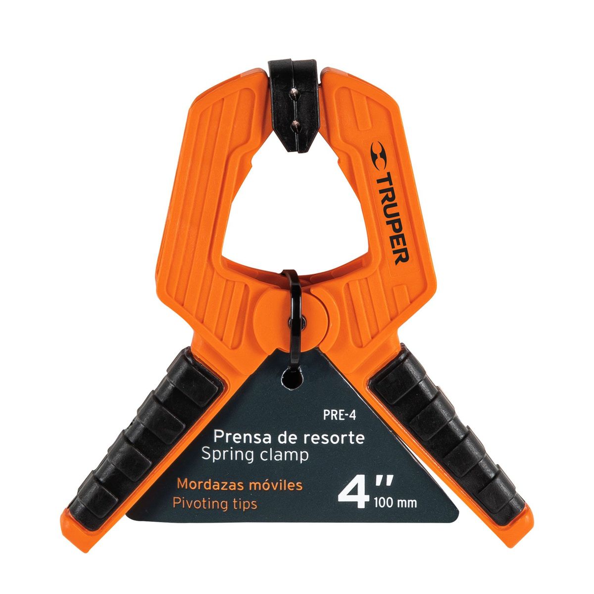 TRUPER - Prensa De Resorte, Largo De 4", Apertura De 2" Profesional Truper
