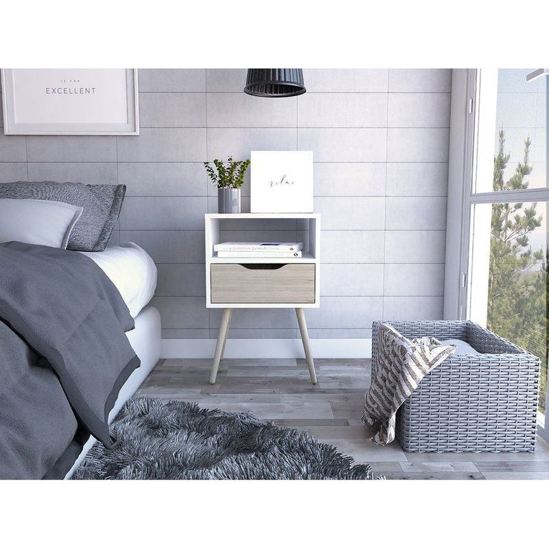 RTA DESIGN - Mesa de noche otom mbr 6077 blan neva/rovere 63x40x35cm rta muebles_.