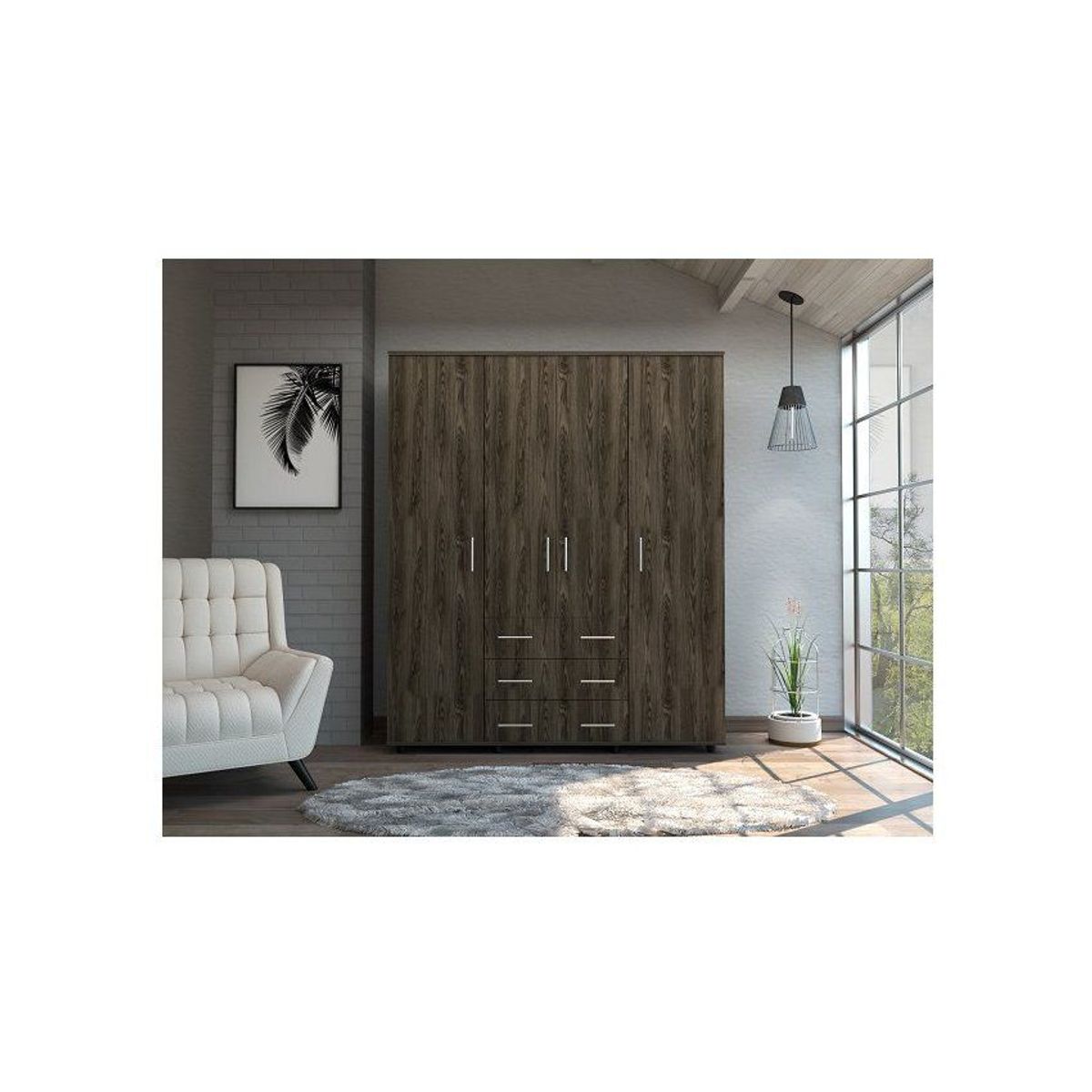 RTA DESIGN - Closet fontan  ccb 4944 coñac + blanco