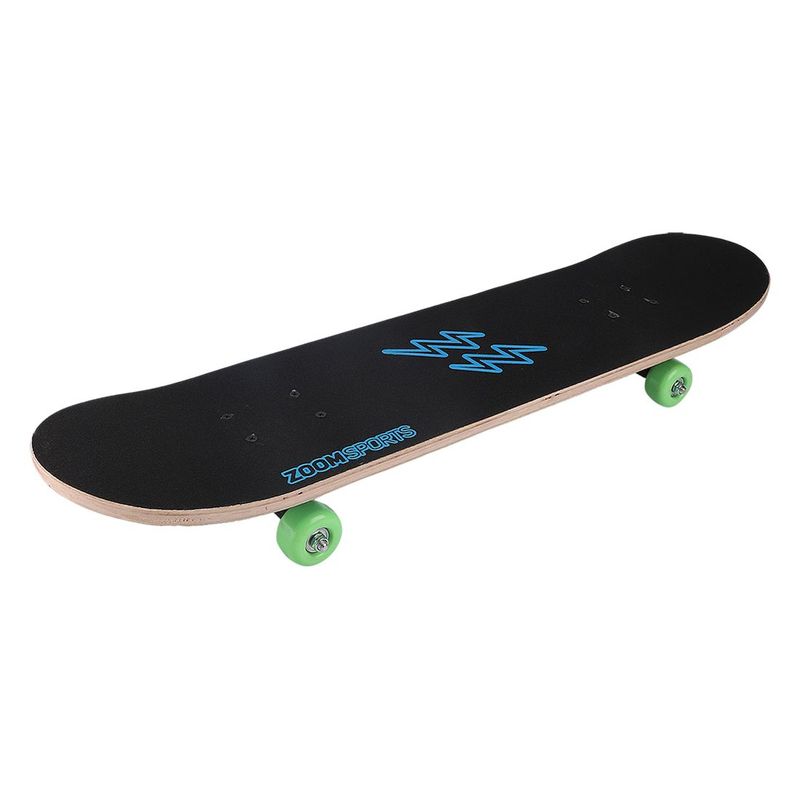 Patineta Skate Principiantes Zoom Ltech Azul Llantas Verdes ZOOM
