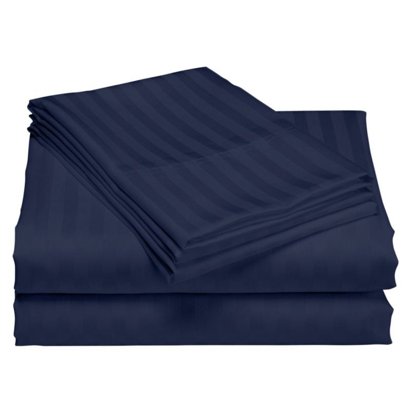 GENERICO - Juego De Sábanas  Bella Home  Semi Doble 120x190x30  Azul Oscuro