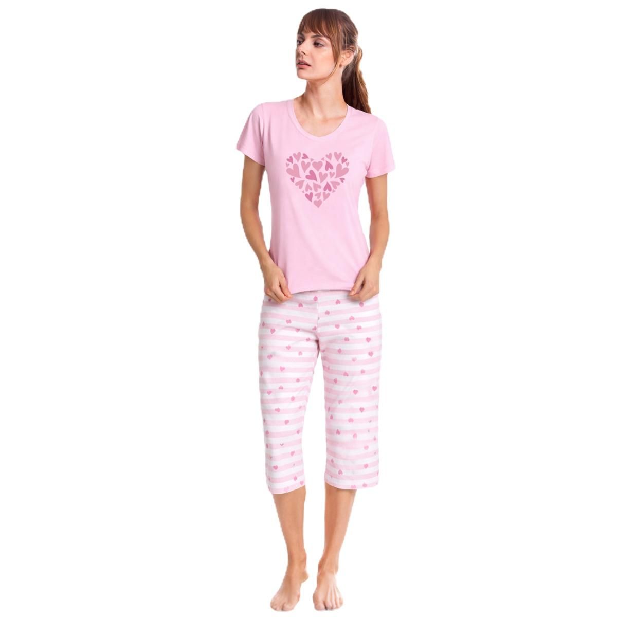 ROMANELLA - Conjunto Pijama Capri Andrea  Romanella