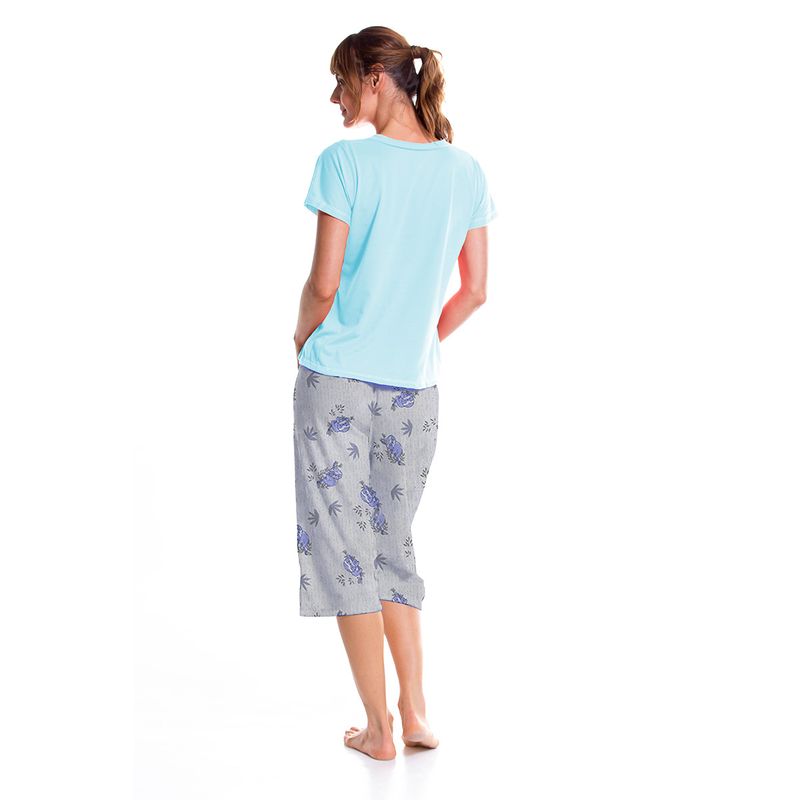 ROMANELLA - Conjunto Pijama Capri Andrea  Romanella