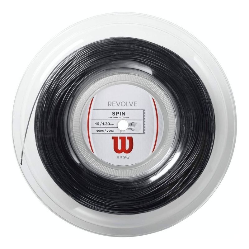 WILSON - Cuerda Para Raqueta De Tenis Wilson Revolve 16 Negro