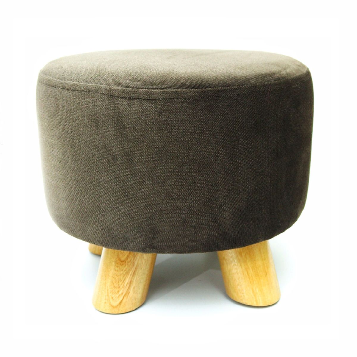 BANZAY - Puff Auxiliar Butaco ReposaPies Redondo - Café