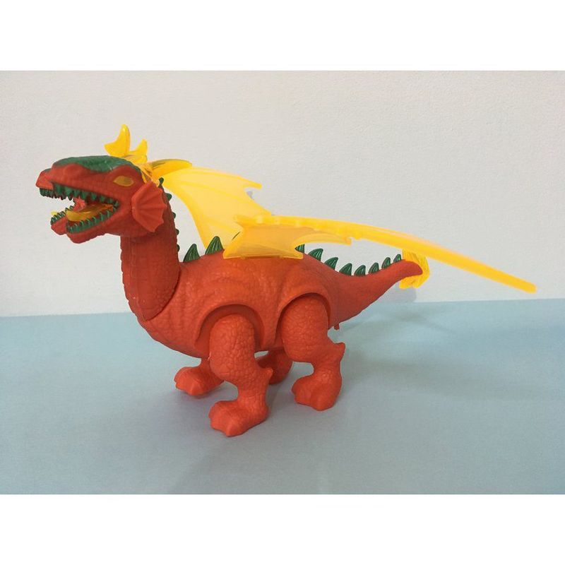 JUGUETERIA EXPRESS - Dragón 2 cabezas juguete con sonidos movimientos luces