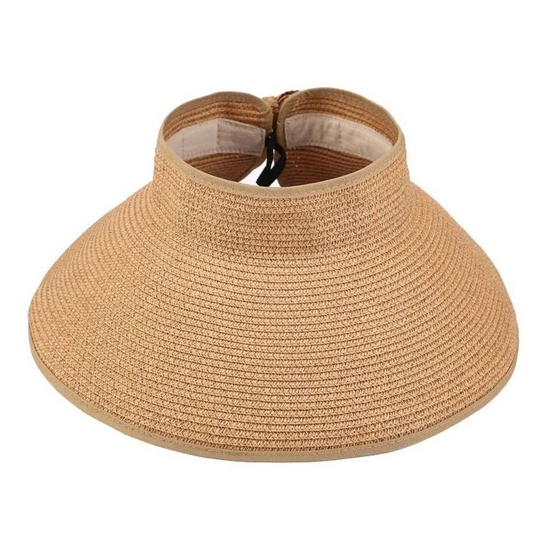 VELBROS - Gorra Visera Ala Ancha Fina Cachucha Unisex Deport Playa - Caqui