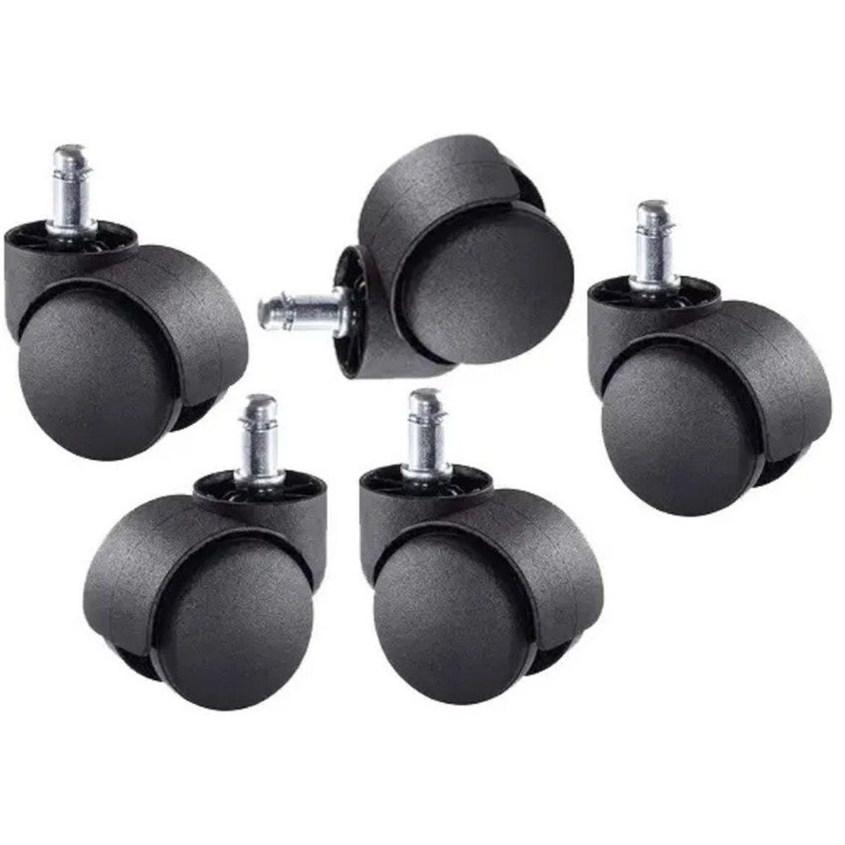 GENERICO - Rodachinas ruedas standar de 50mm en nylon para silla oficina