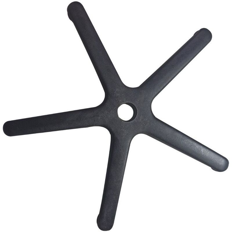GENERICO - Base araña en nylon de 5 aspas para silla oficina