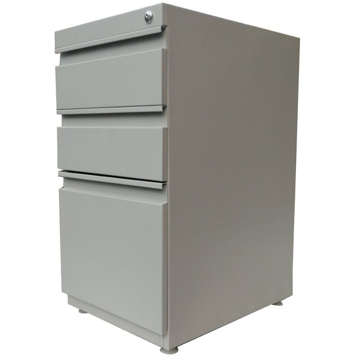 GENERICO - Archivador metálico sin tapa con 2 cajones y 1 gaveta